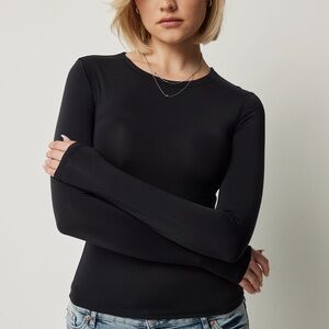 Black Long Sleeve Women's Top